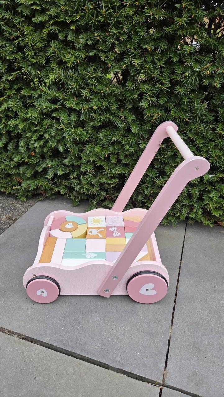 🎈Houten Blokkenwagen Little Dutch.