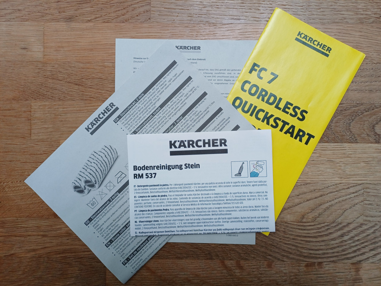 Als NIEUW: karcher fc7 cordless - stofzuiger + dweil in 1 !!