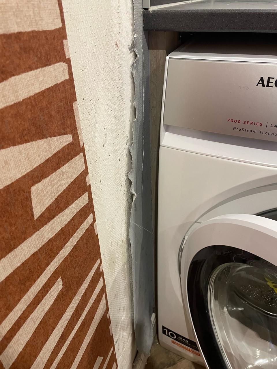 Aanrechtblad met kastje voor bijkeuken