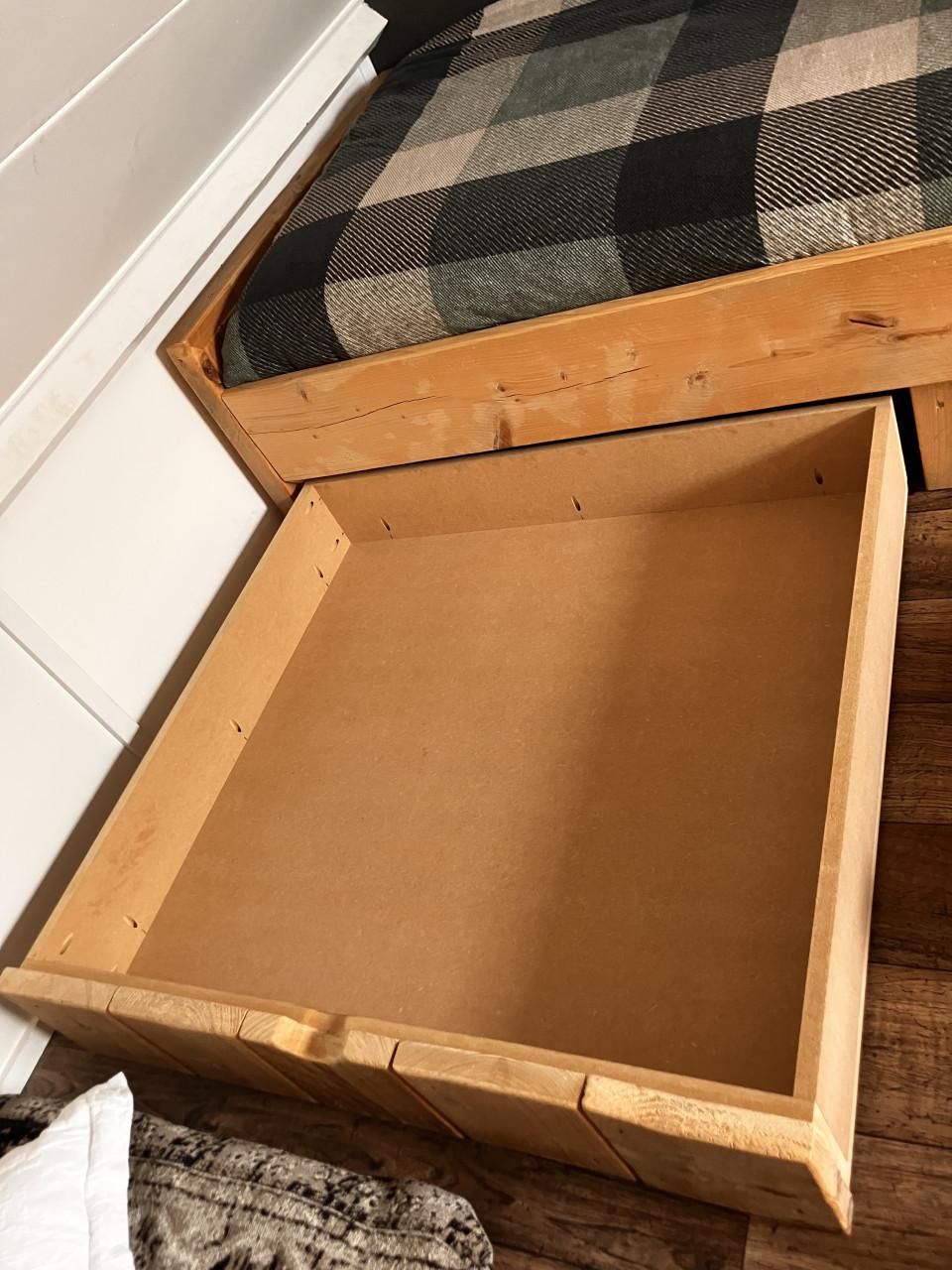 Steigerhouten bed matrasmaat 200x90 cm