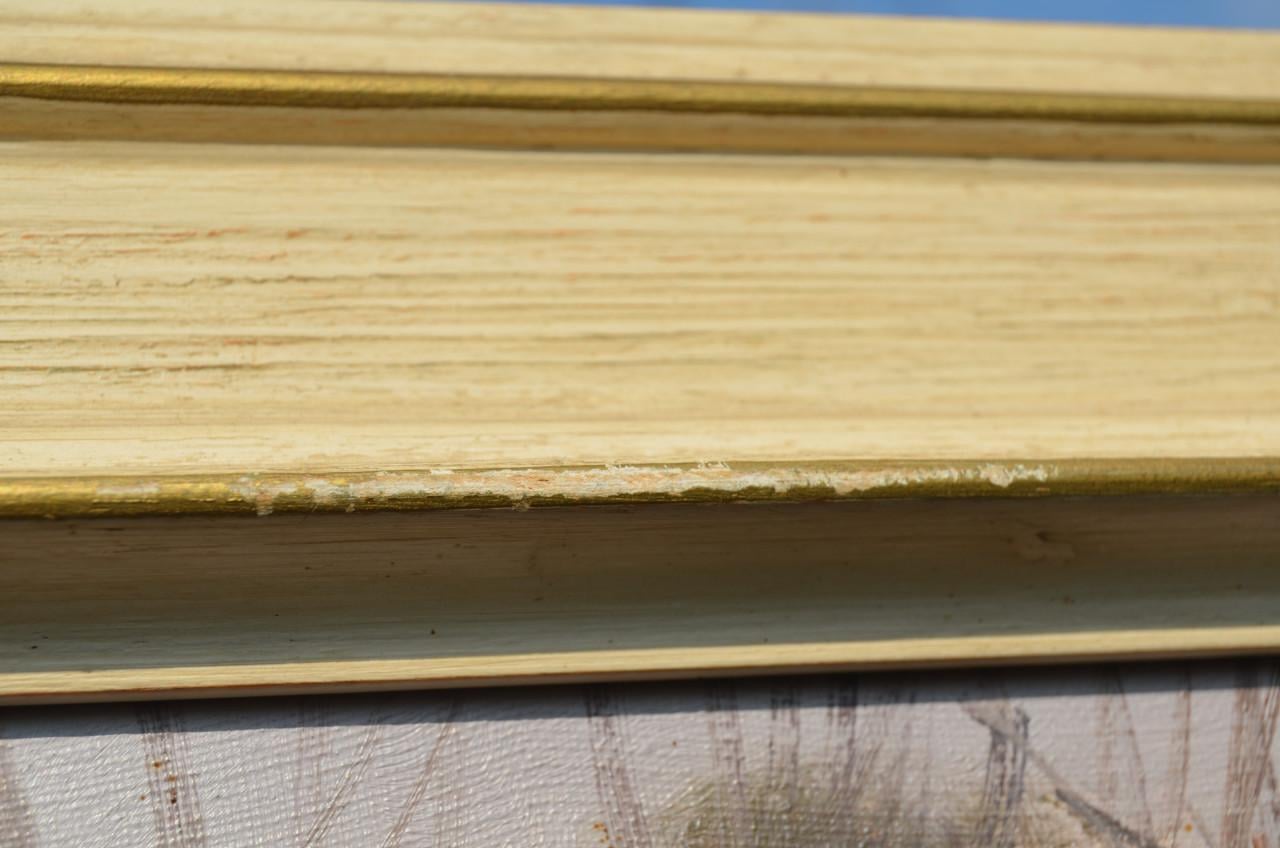 Flink schilderij Pierre Jacobs zicht op een vennetje gesigneerd