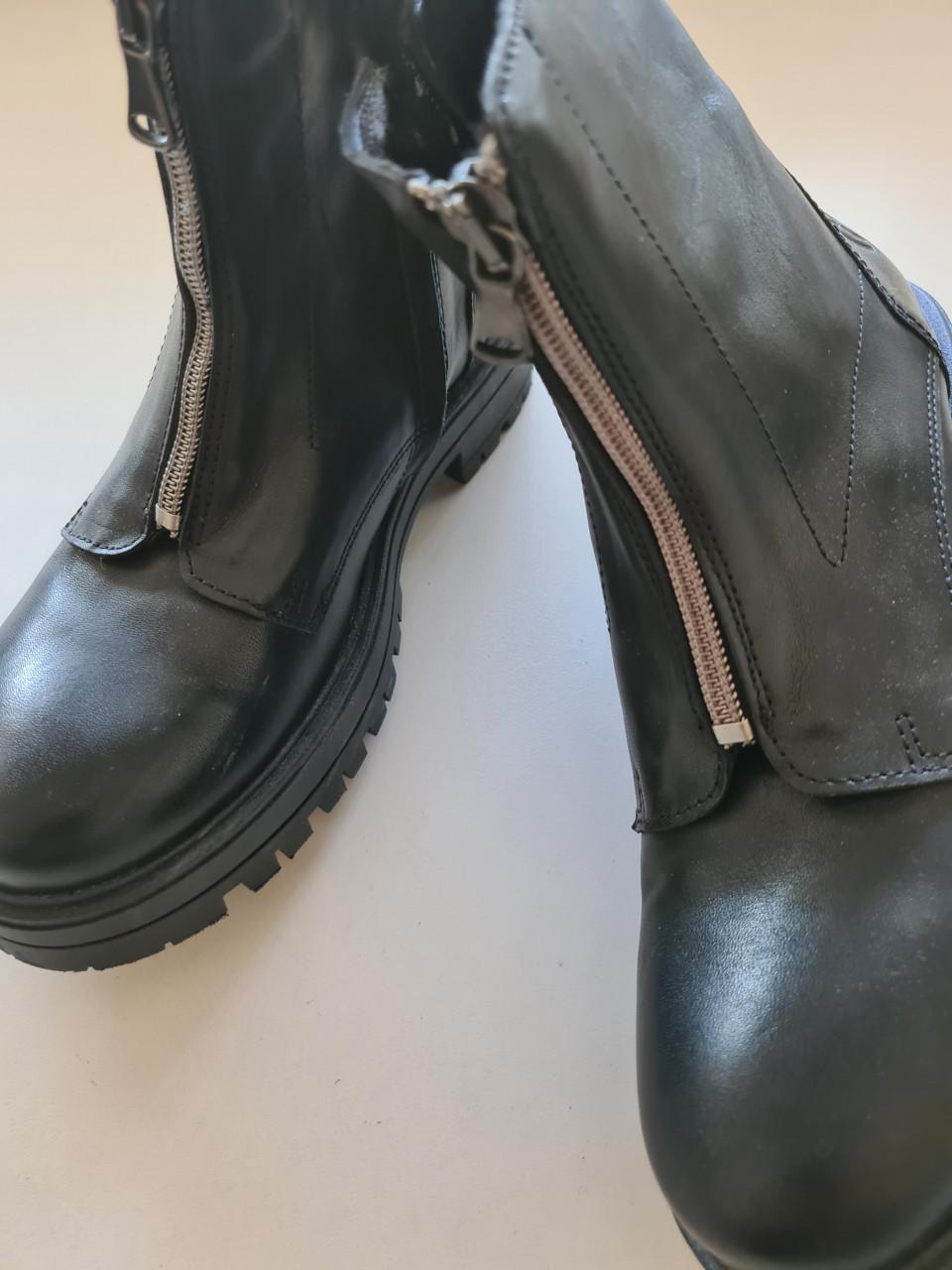 Nieuwe Shoesme zwarte leren boots maat 36