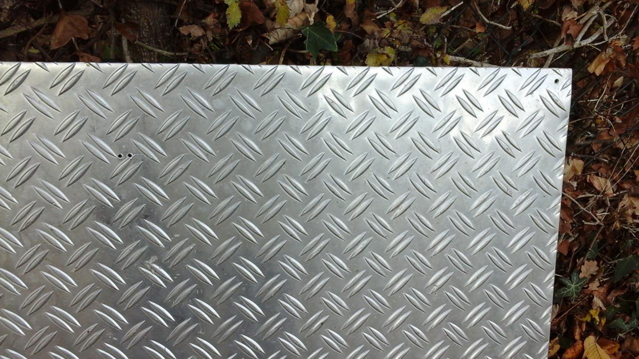 Aluminium traanplaat