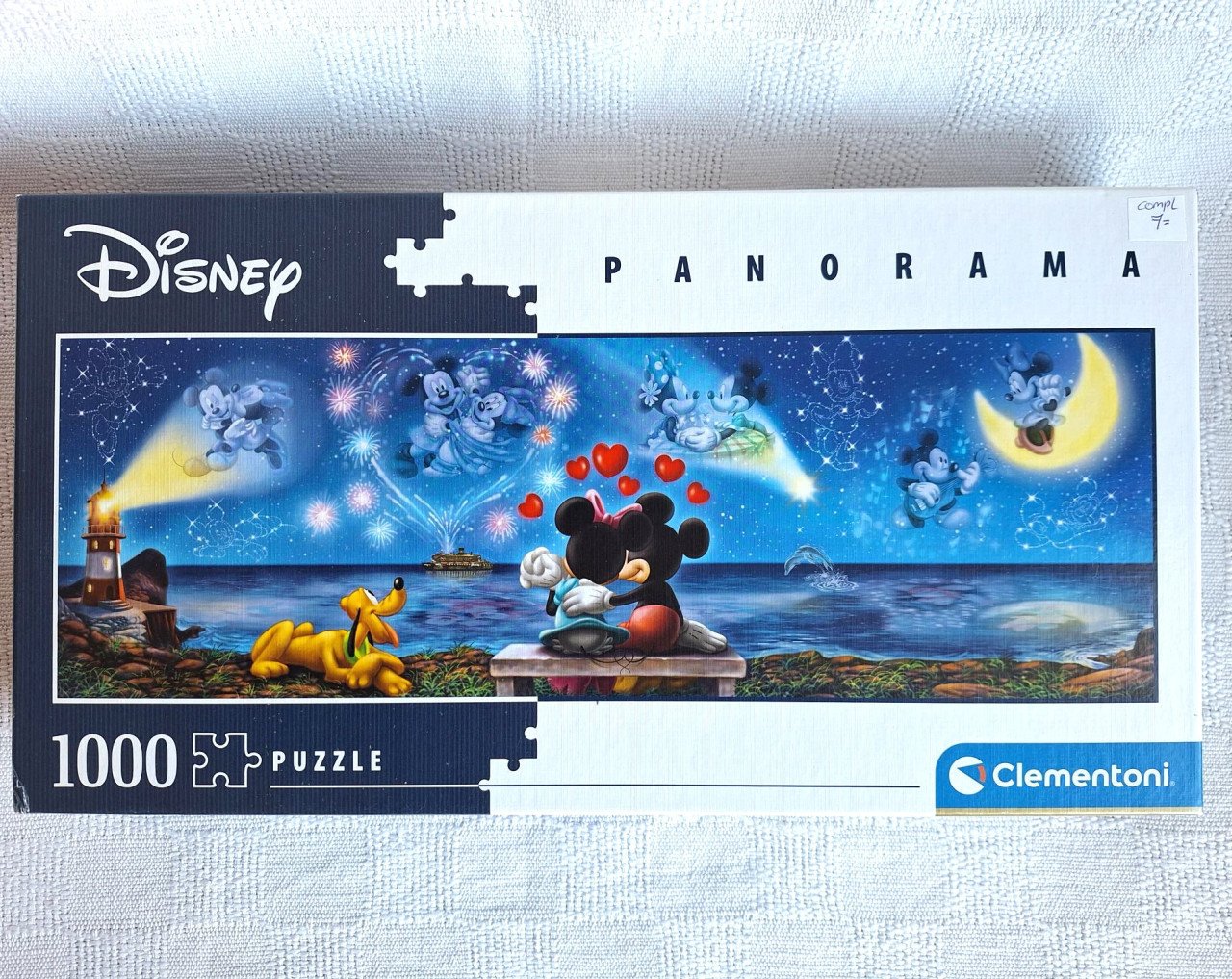 Clementoni panorama Disney puzzel Mickey & Minnie 1000 stukjes