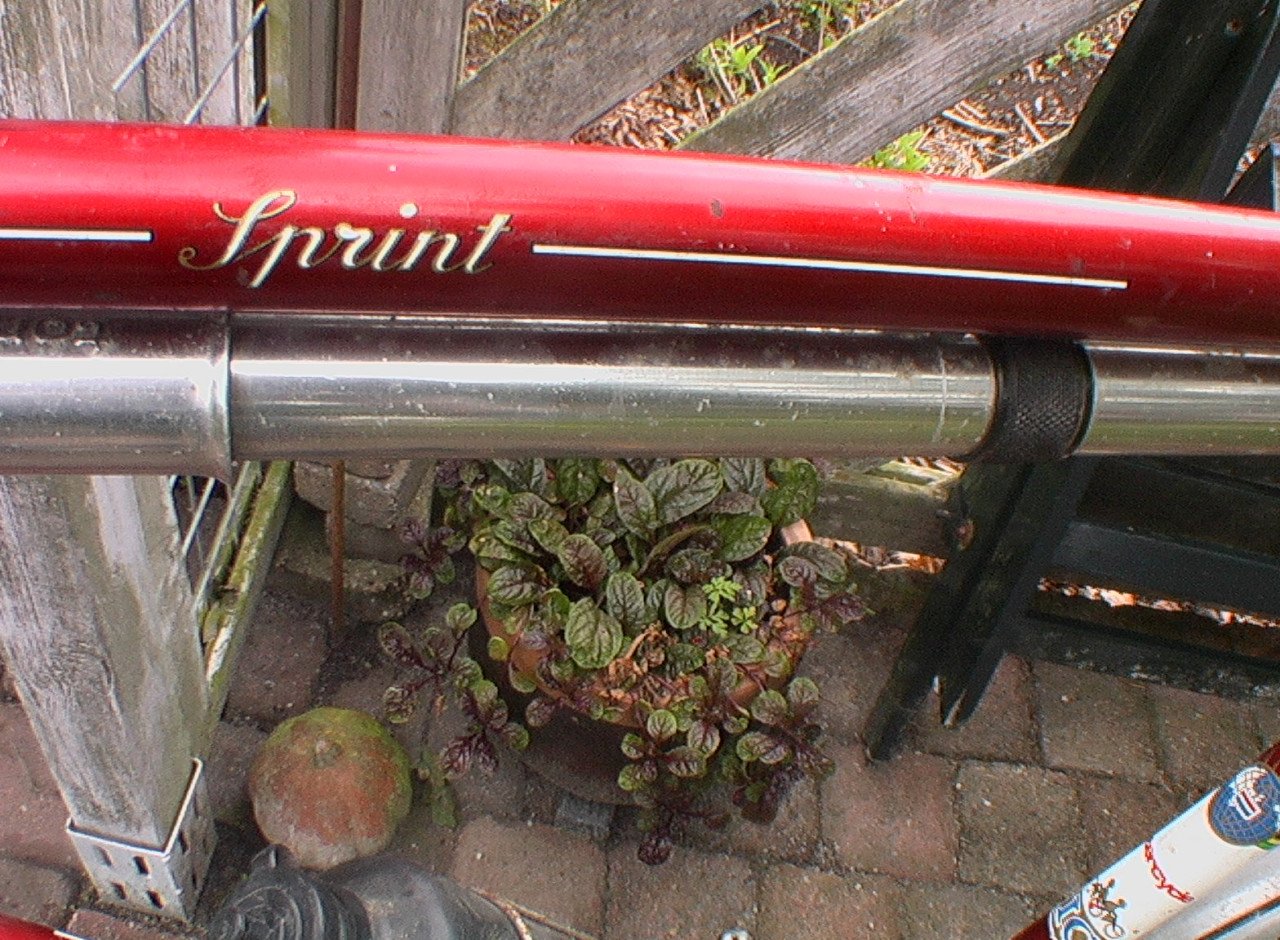 Oldtimer sport fiets batavis 14 versnellingen rees stuur