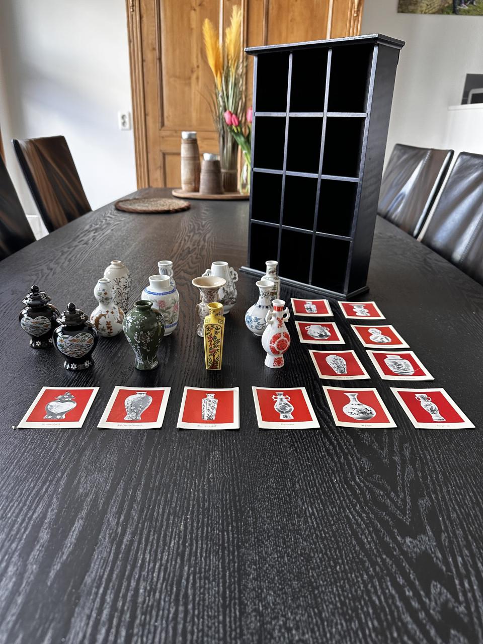 Franklin Mint Japans porseleinen mini vaasjes