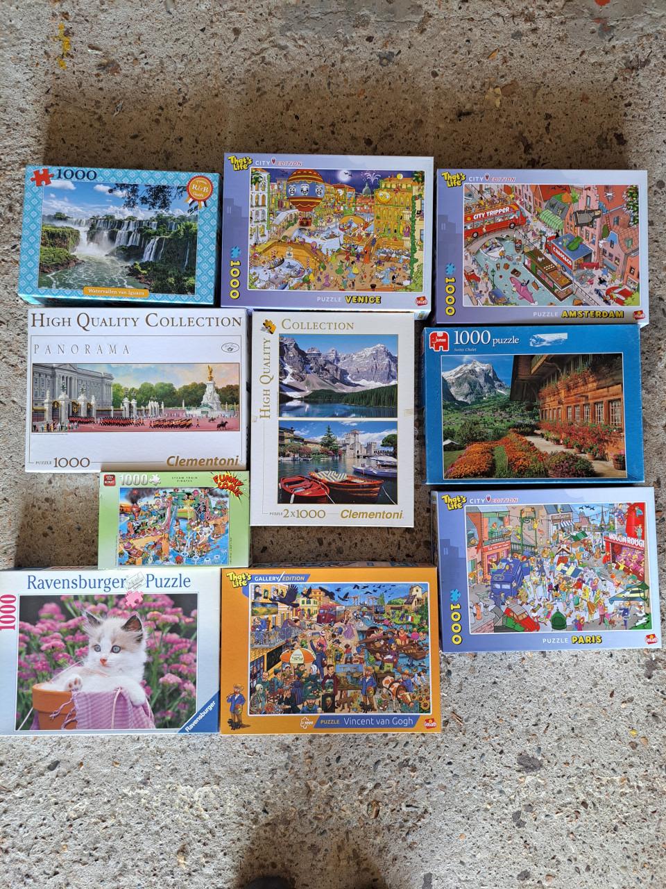Te koop 19 mooie puzzels