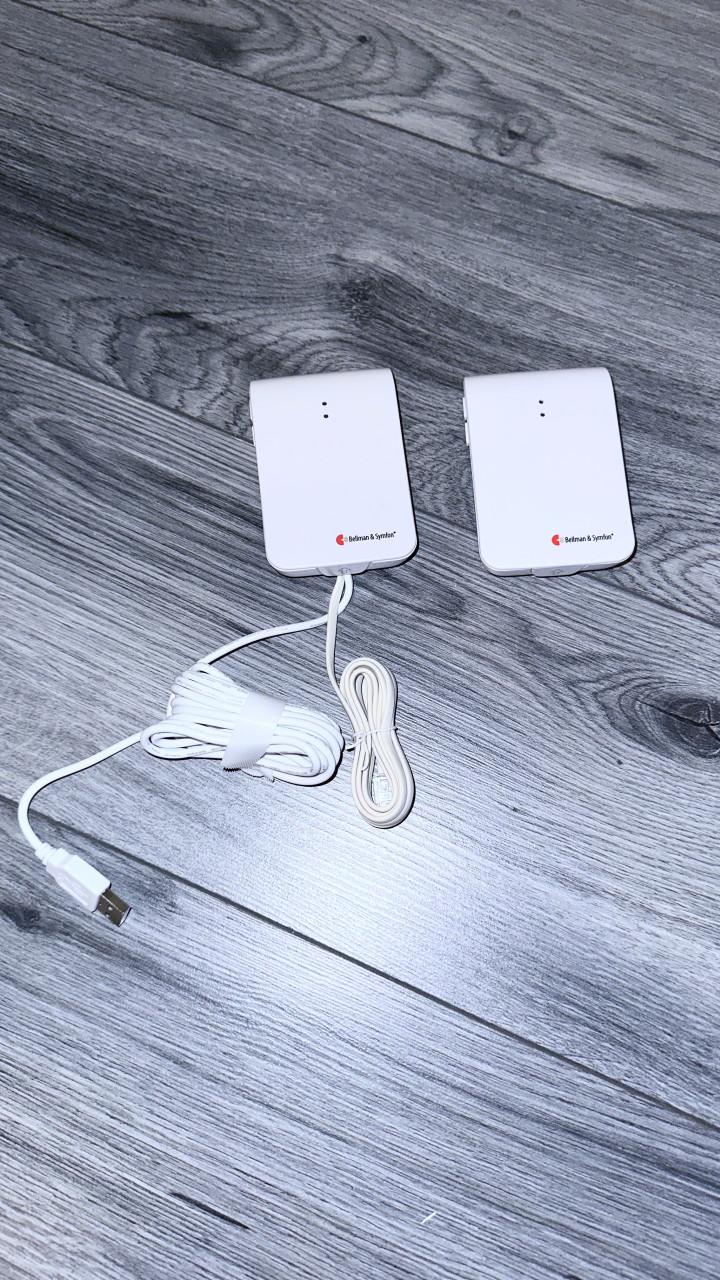 Bellman & Symfon set. Wekker trilfunctie, flitslamp/receiver