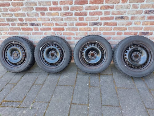 Set Winterbanden op stalen velgen (205/55R16)
