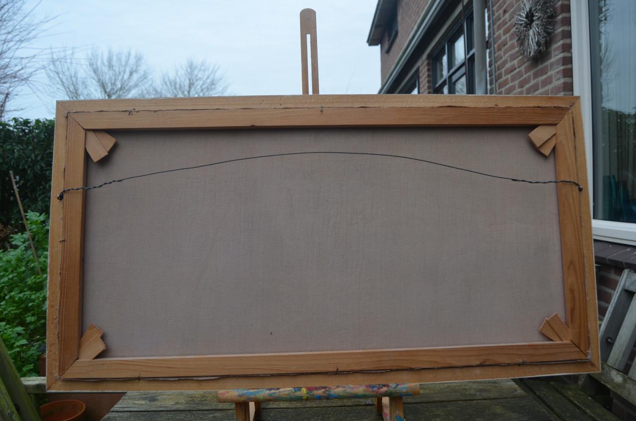 Indische school 'zicht op een rivier'