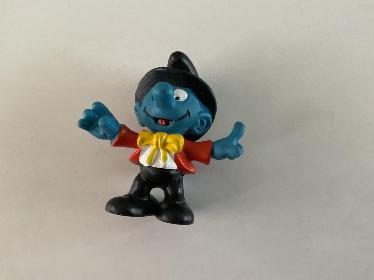 Smurfen. Peyo Schleich. Rubber. +/- 5 cm hoog.