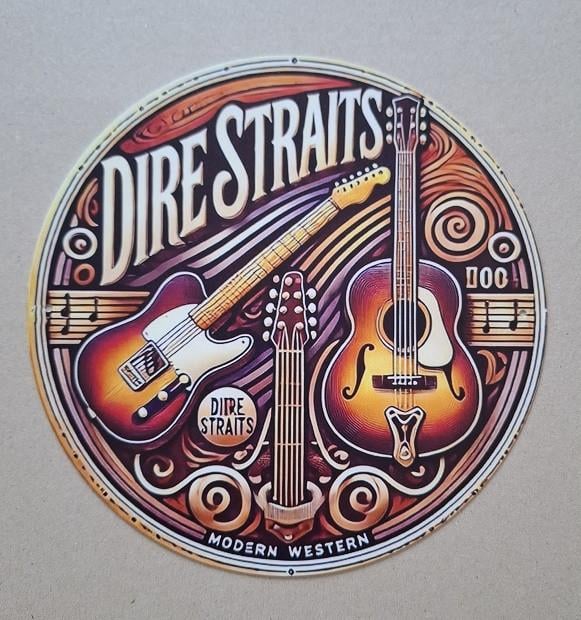 Dire Straits Metalen bord