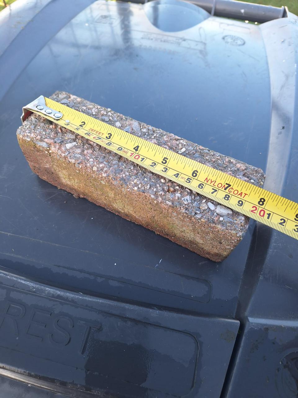 80m² bont gekleurde klinkers