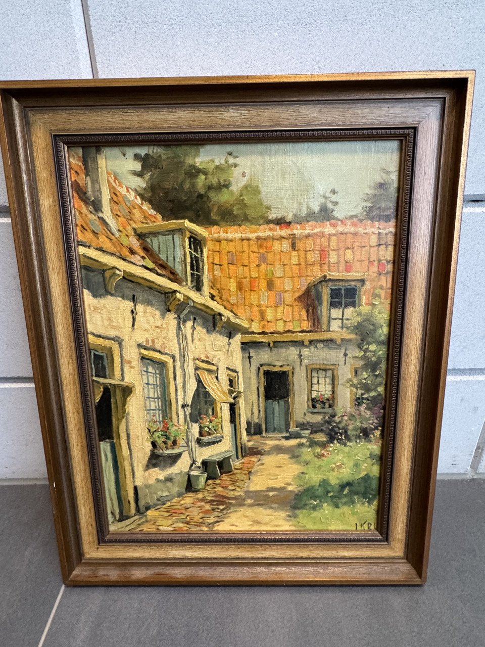 Kleurrijk schilderij te koop inclusief lijst