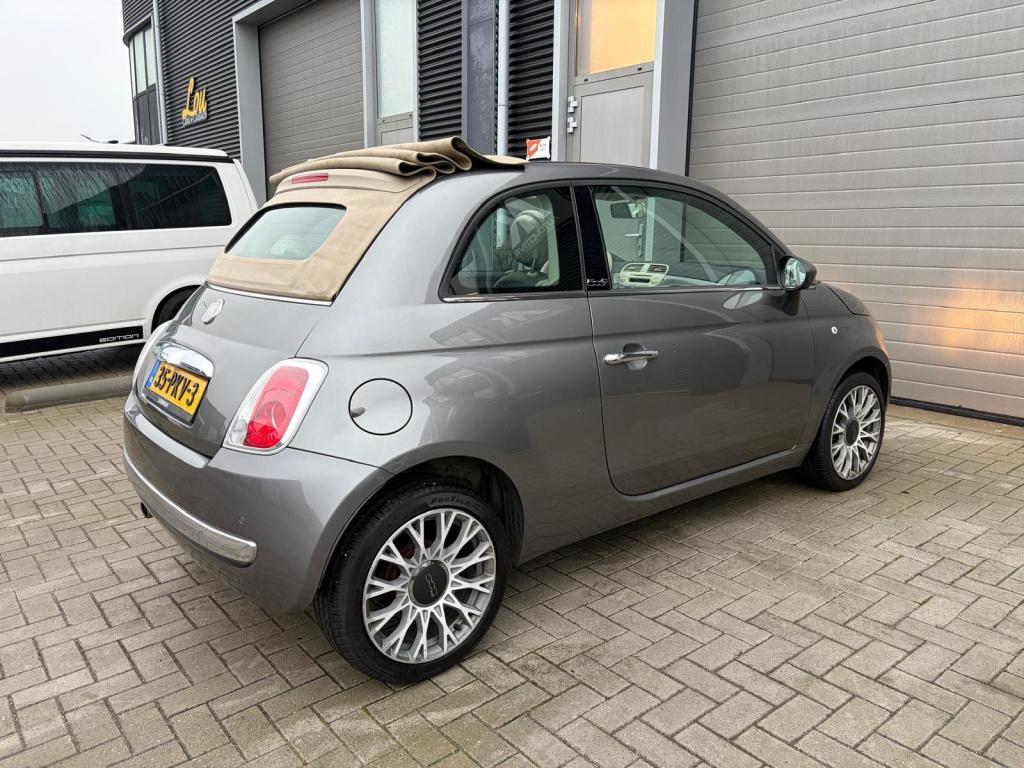 Fiat 500 1.2 lounge/automaat/cabrio/airco/lichtmetaal/