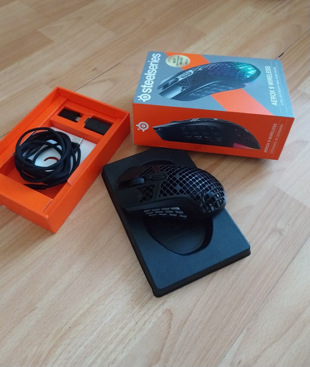 SteelSeries Aerox 9 Wireless Gaming Muis Zwart