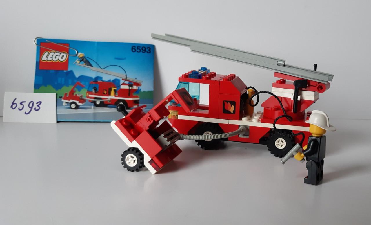Lego Classic Town 6593: brandweer ladderwagen en pompwagen