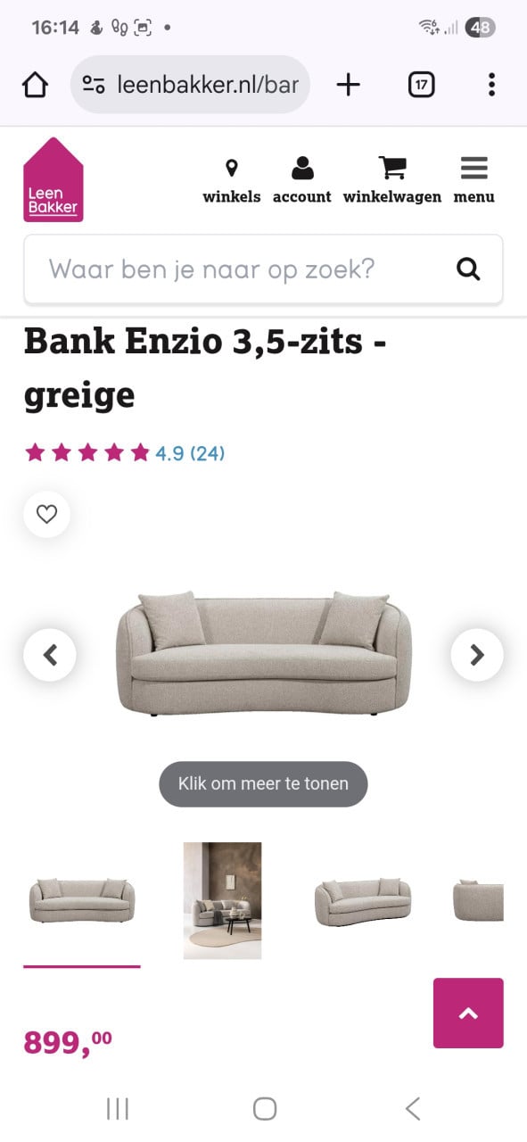 NIEUWE 3,5-ZITS BANK
