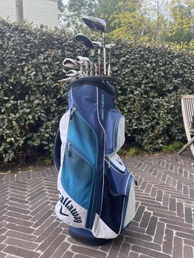 Complete Callaway golfset met verlegde shafts (incl. tas)