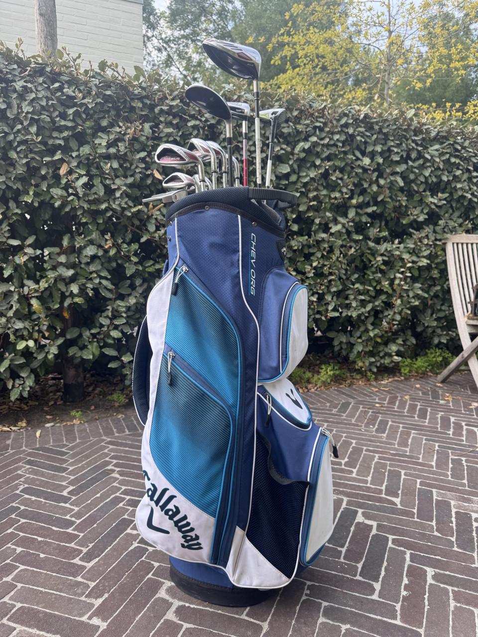 Complete Callaway golfset met verlegde shafts (incl. tas)