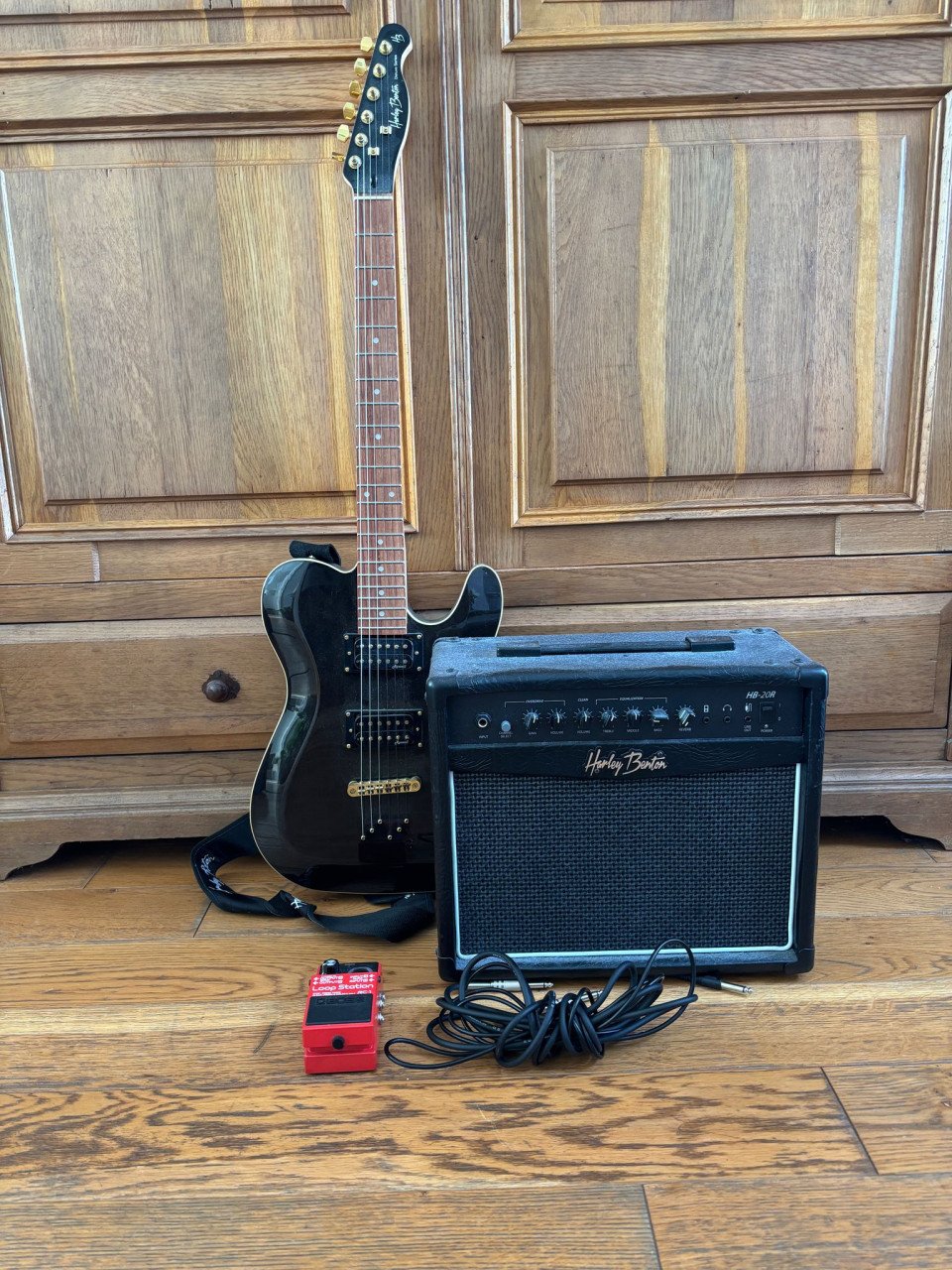 Harley Benton gitaar set