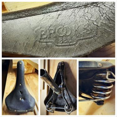 Brooks lederen fietszadel