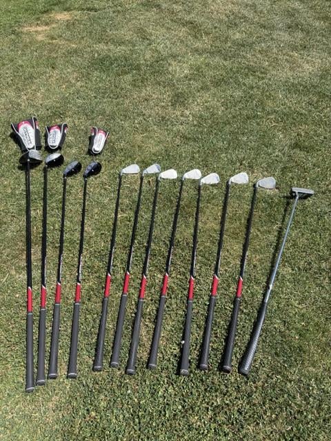 Golfset heren met draagtas en trolley