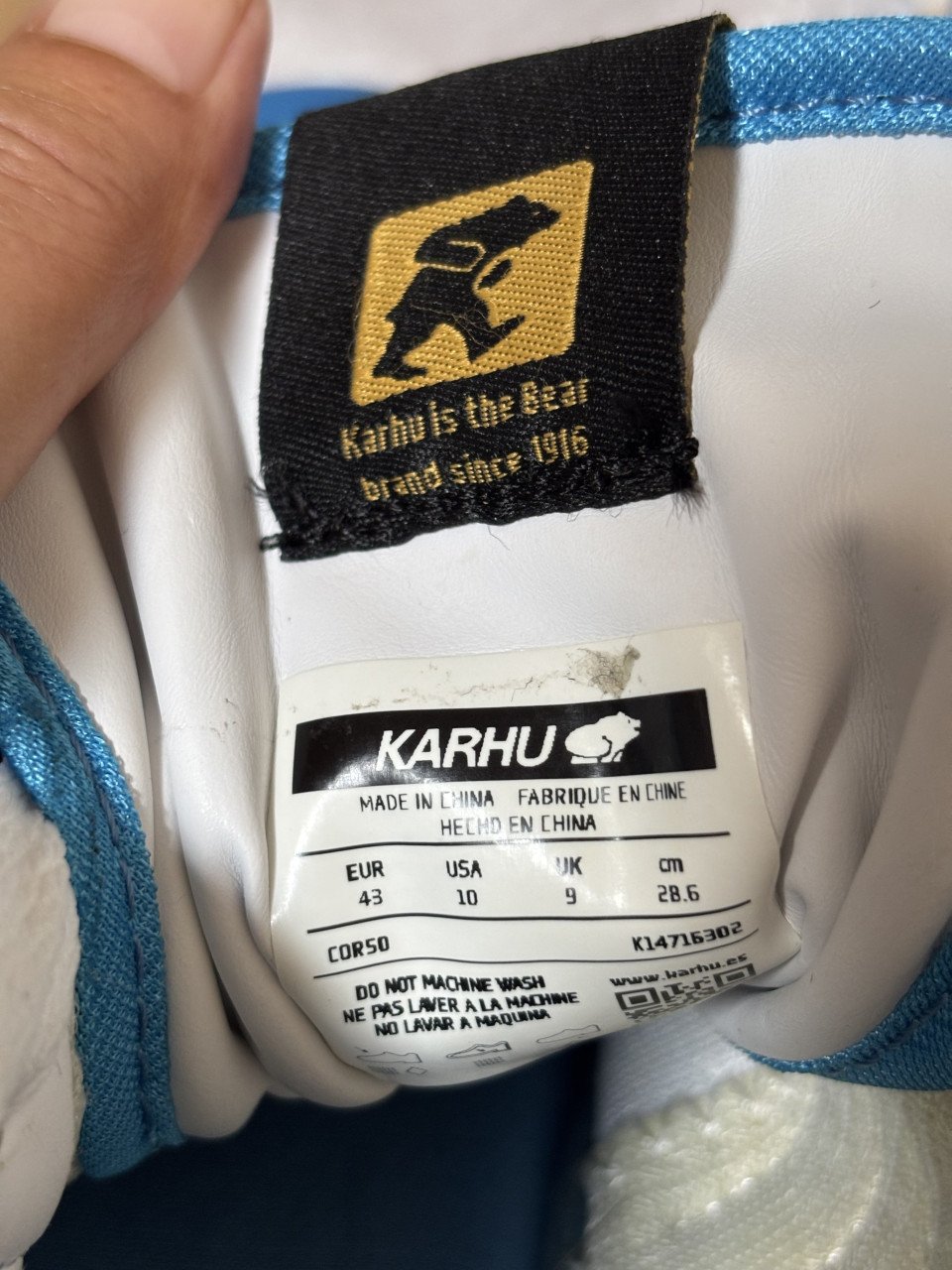 KARHU blauwe heren sneaker maat 43