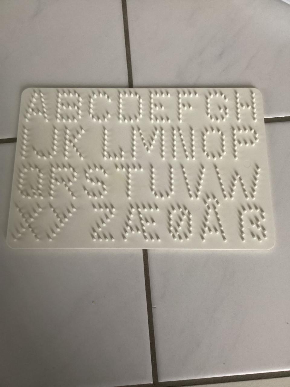 Hama Strijkkralen onderplaat alfabet