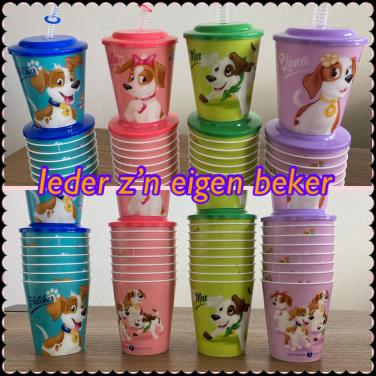 Drinkbekers met rietje