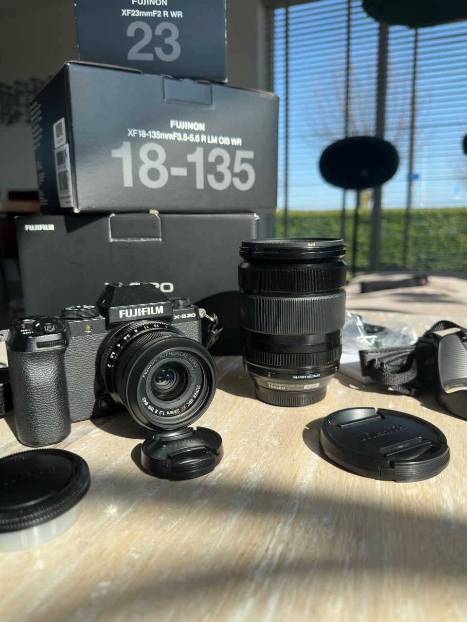 Fujifilm X-S20 camera set in zeer goede staat