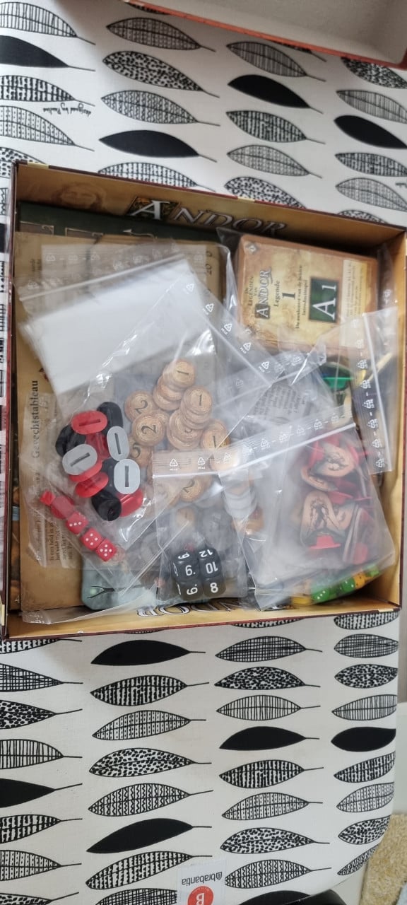 Bordspel Legenden van Andor, praktisch nieuw, 1 keer gespeeld