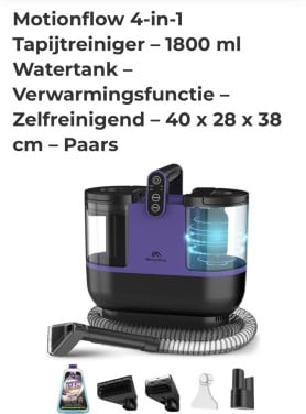 Tapijt reiniger Motionflow