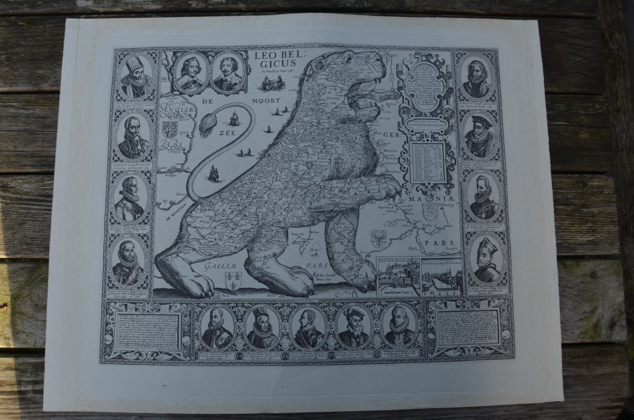 Div. reproducties van oude kaarten/steden
