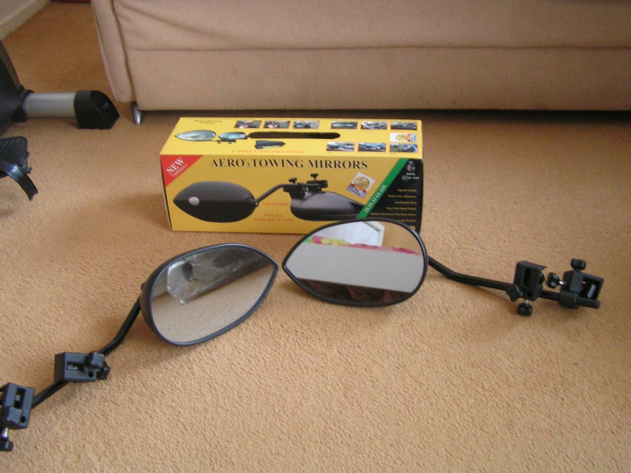 TE KOOP SET CARAVAN/AANHANGER SPIEGELS