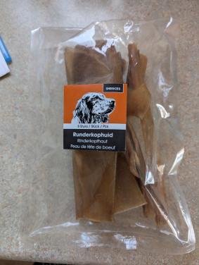 Runder kophuid voor hond