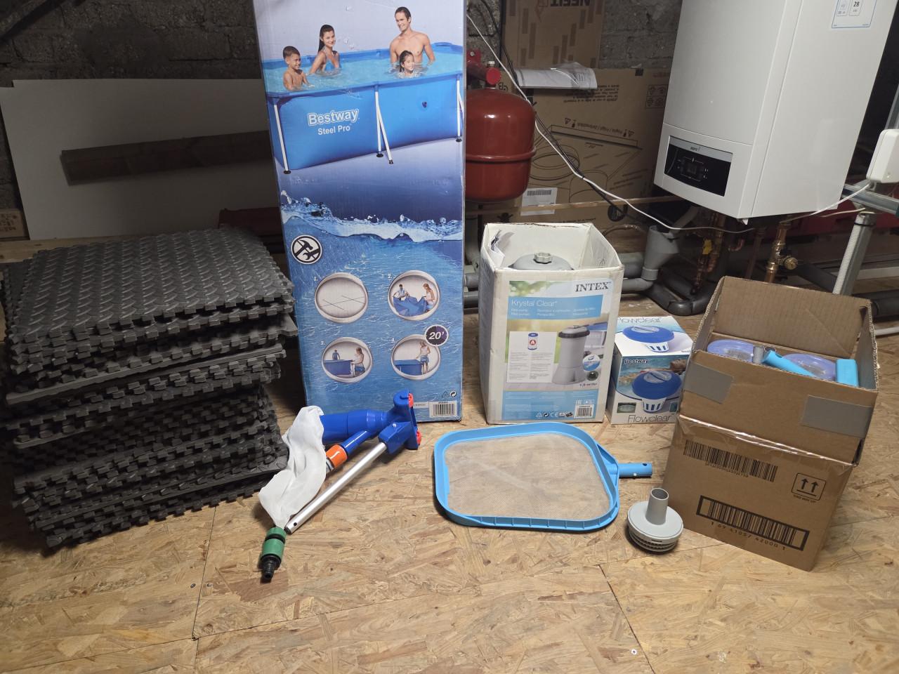 Bestway opzetzwembad met pomp