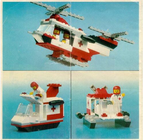 Lego Classic Town 6691: rode kruis helikopter