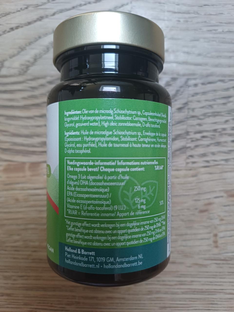 NIEUW: Holland & Barrett Vegan OMEGA-3 met DHA en EPA - 53x