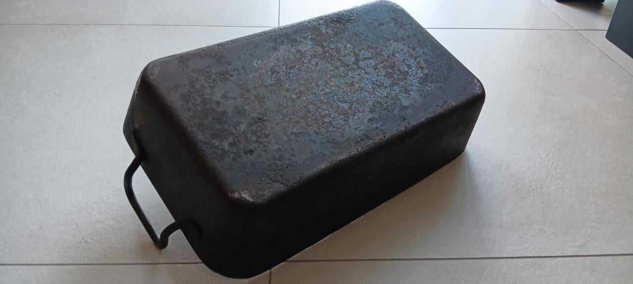 OUDERWETSE zware GIETIJZEREN BRAADSLEE