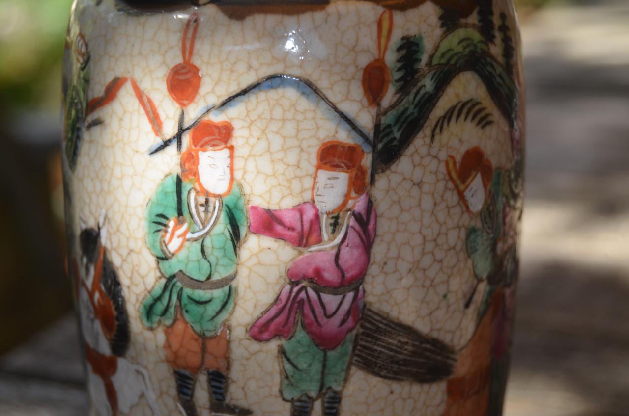 Nanking Chinese vaas / pot 19e eeuws