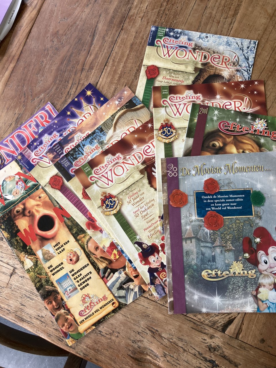 Efteling tijdschriften van 1995-2004