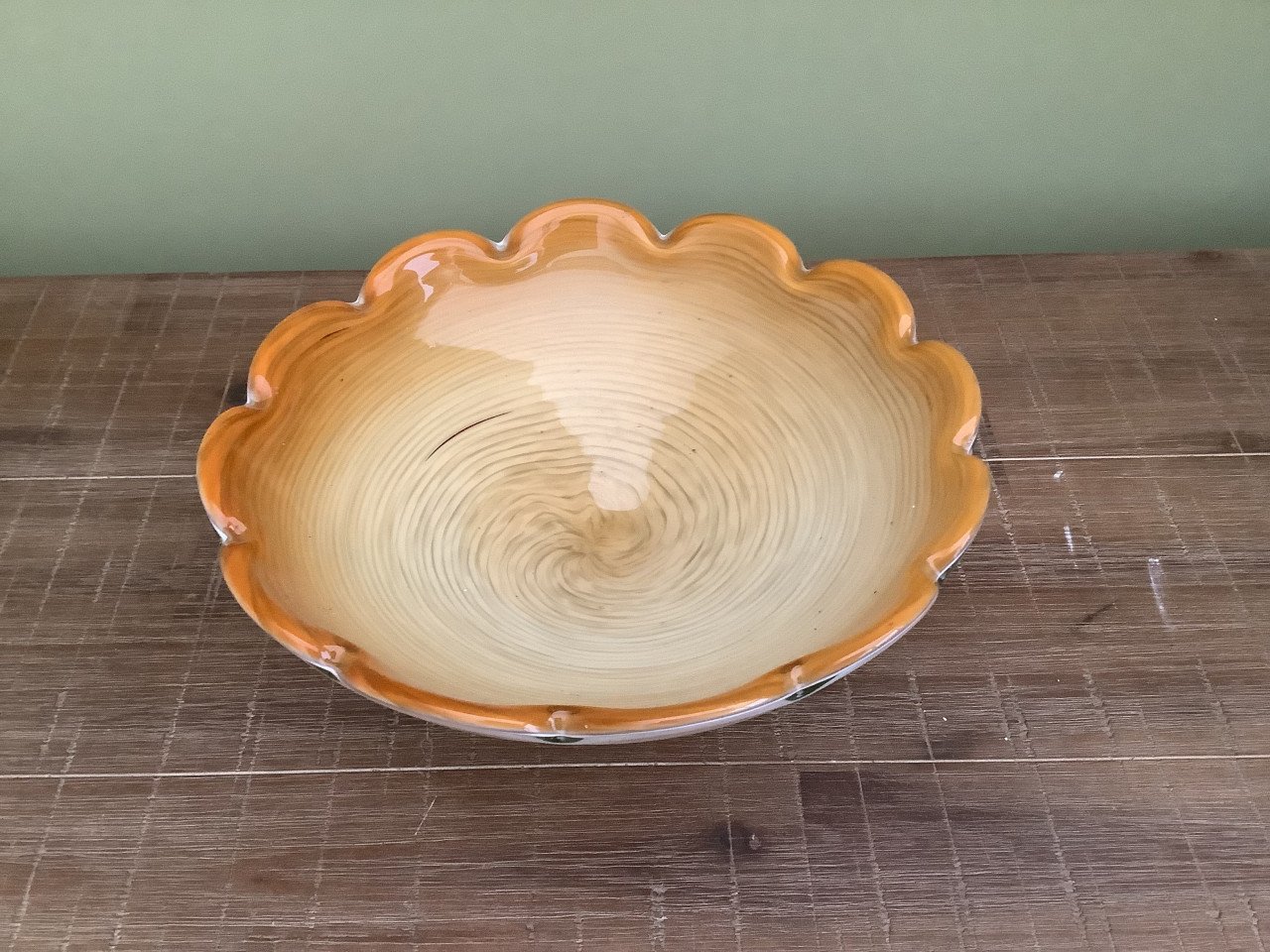 Glazen schaal (3 verschillende lagen glas)