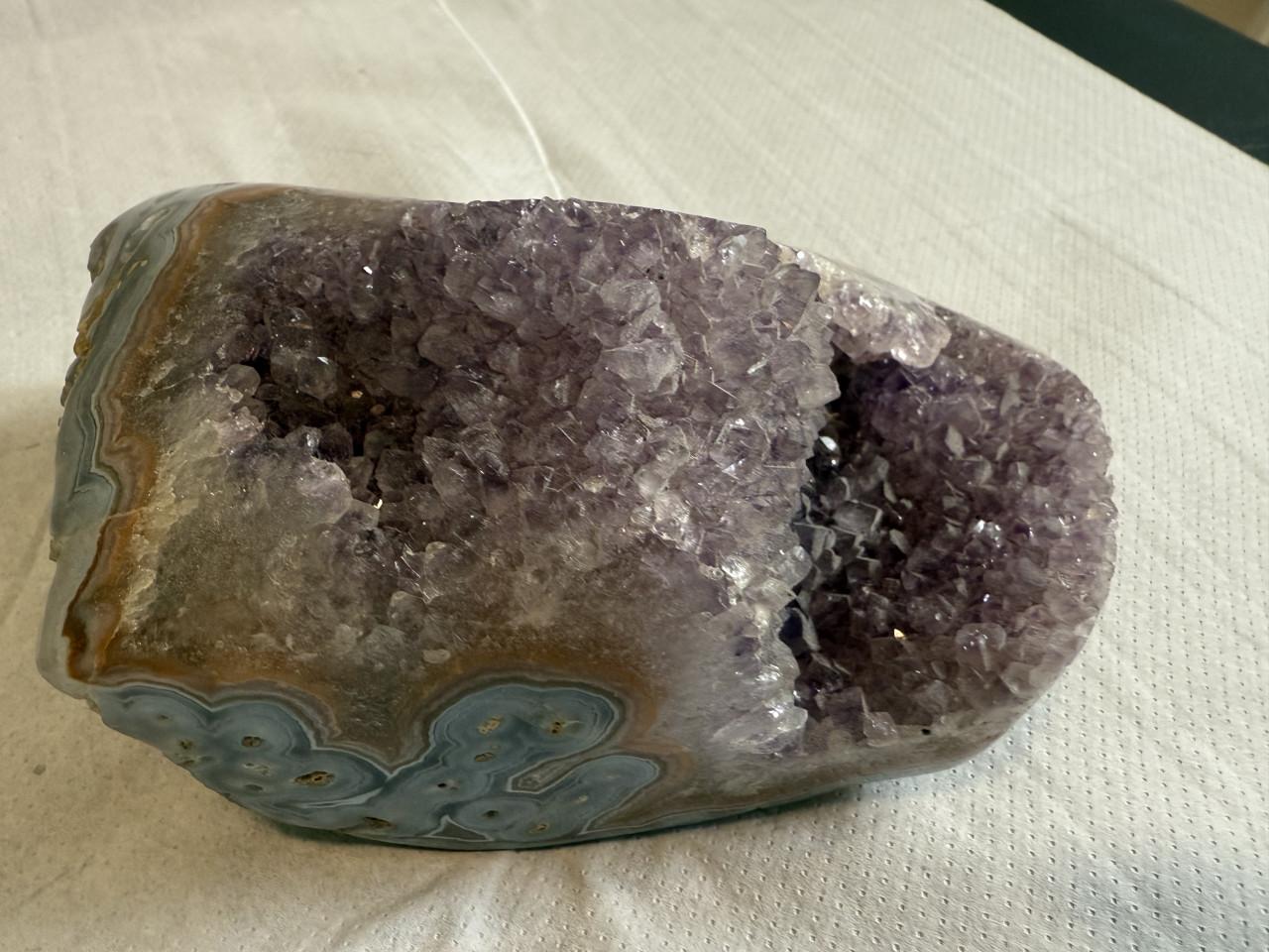 Mineralen: amethyst/agaat