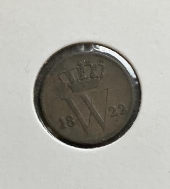 1 Cent 1822B Willem I ZF