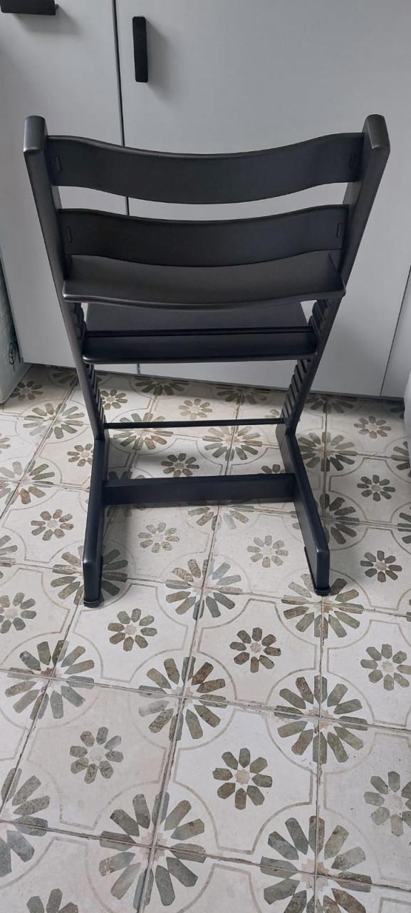 Stokke Tripp Trapp stoel - Mat zwart (nieuw model)