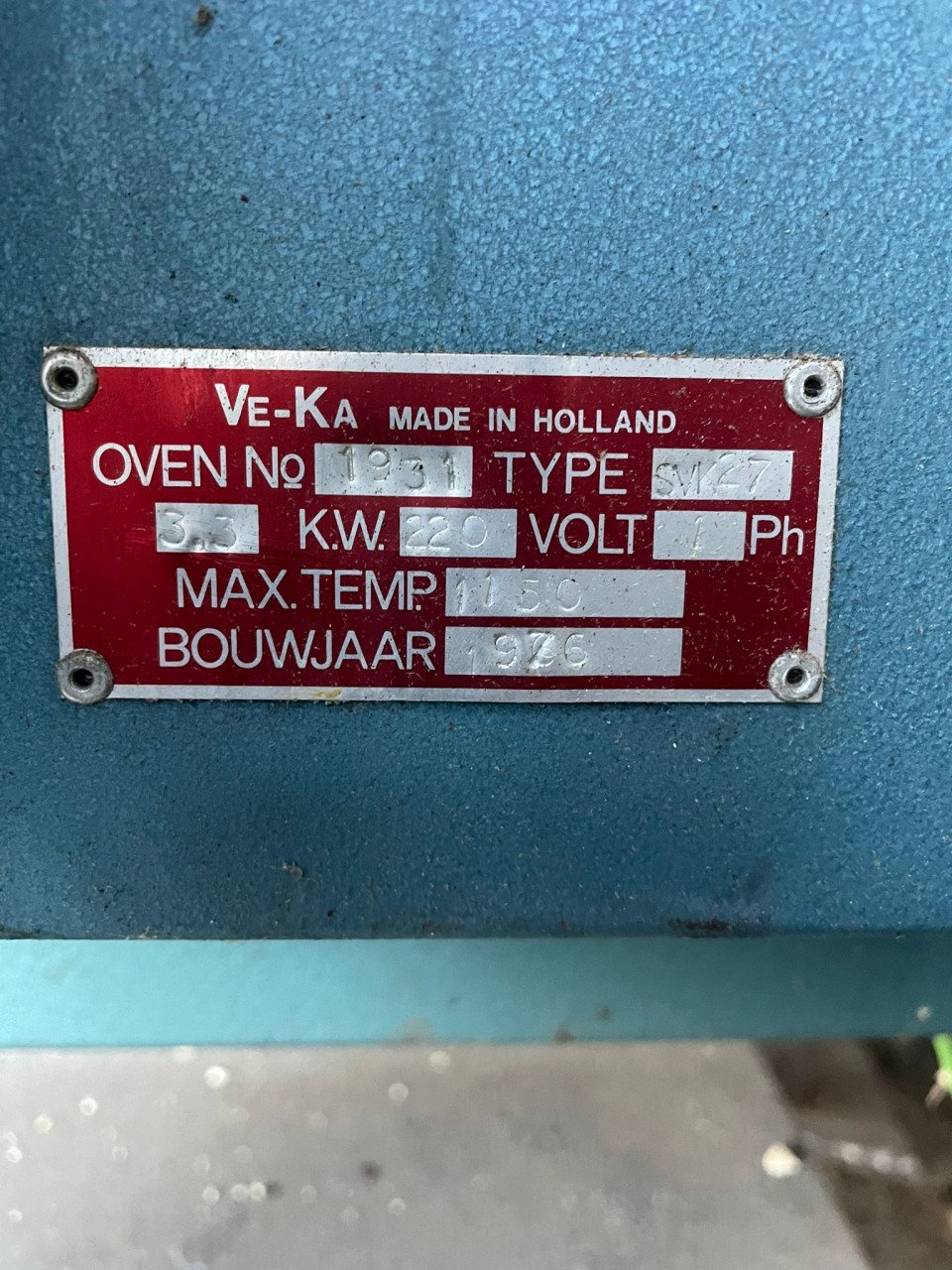 Kleibakoven / keramiekoven VE-KA