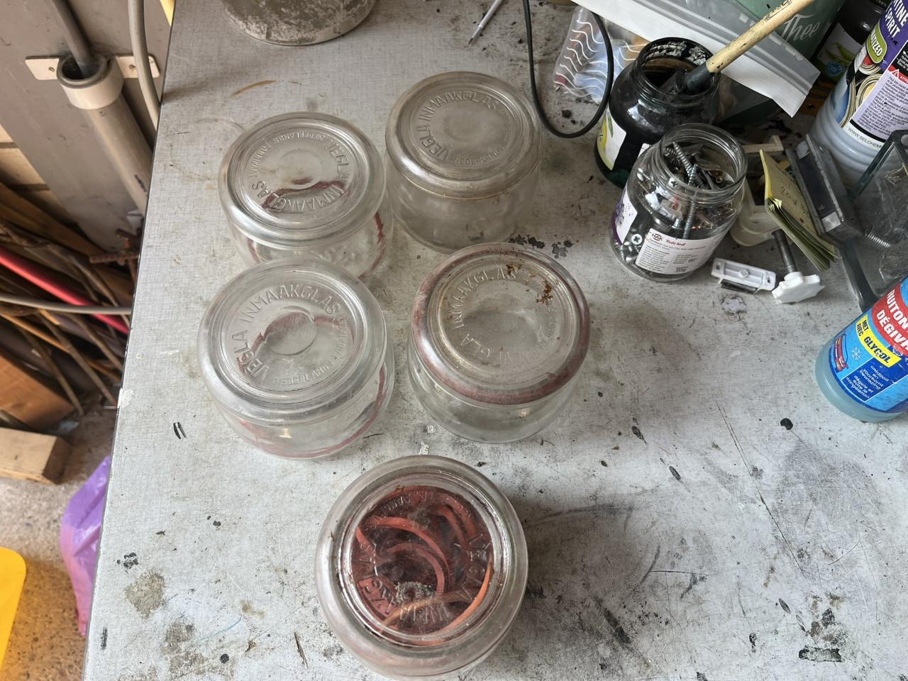 Weckpotten met deksel VEGLA 1/2, 3/4, 1 en 2 liter