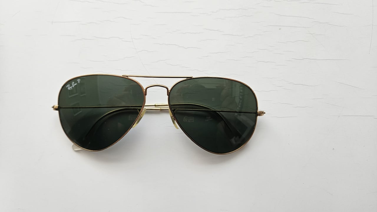 Ray-Ban Aviator RB3025 – goud / groen polarized