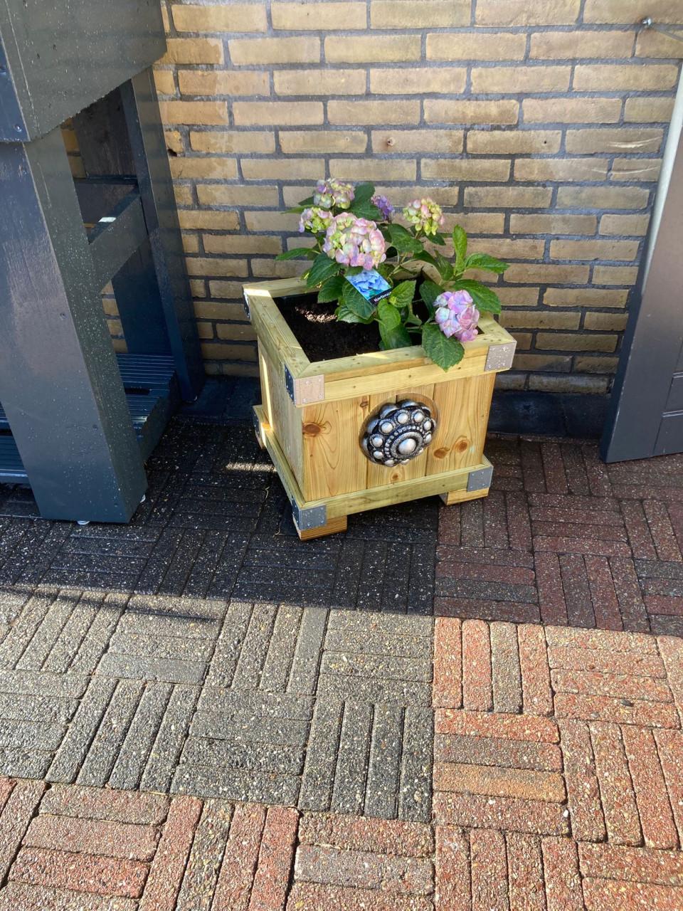 Zeeuwse knop bloembakken projecten ter inspiraties L32 x B35 x H85